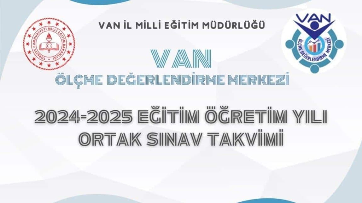 2024-2025 Eğitim-Öğretim Yılı Ülke ve İl Geneli Ortak Yazılı Sınav Tarihleri